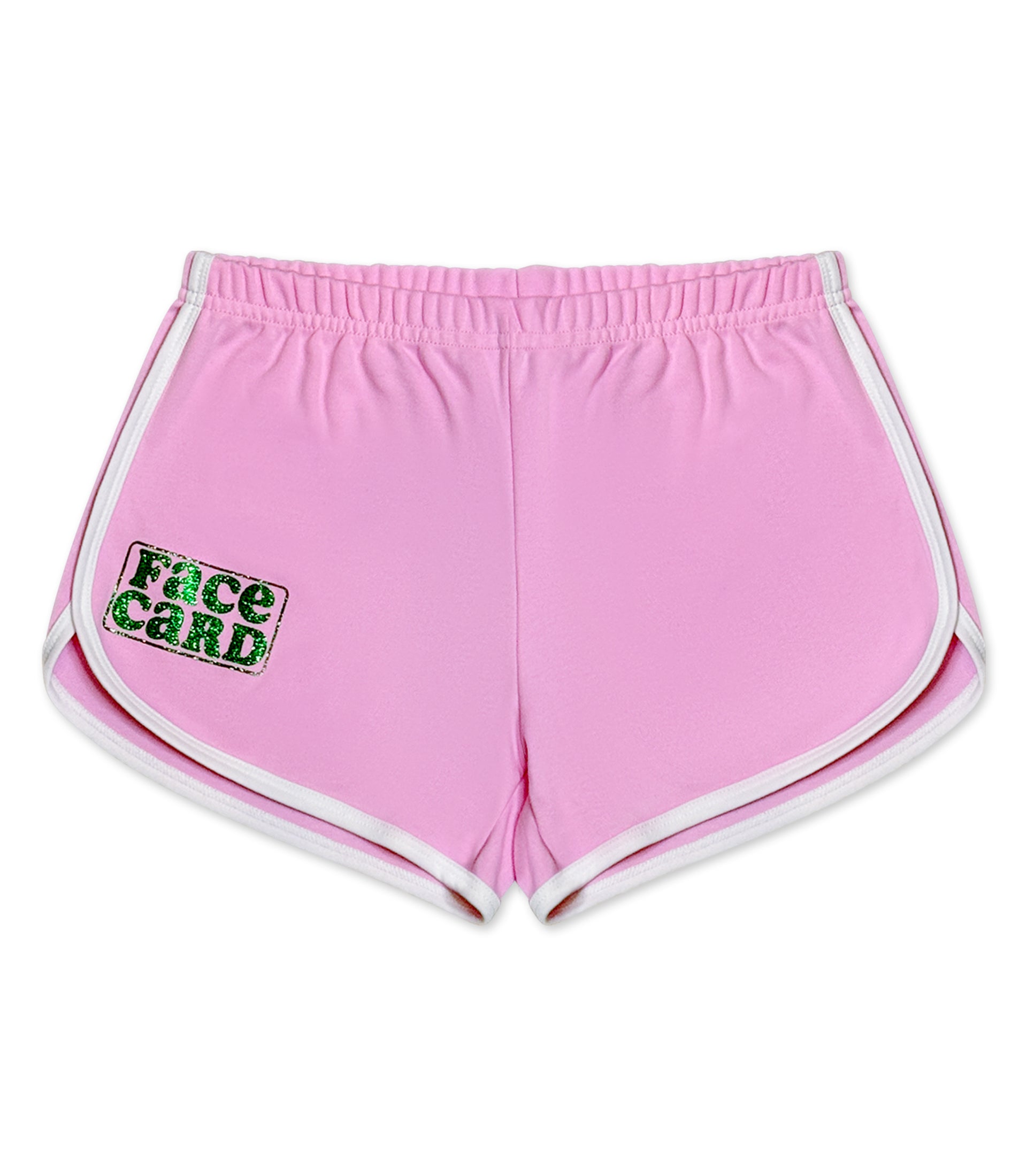 Pink Crop-Top "FACE CARD" Set